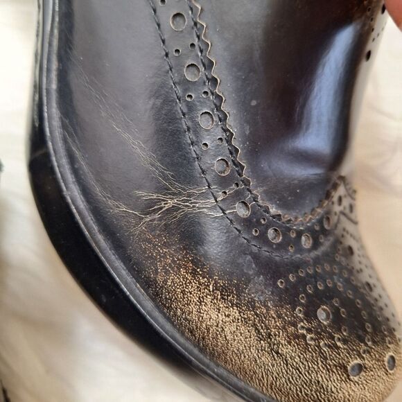 Ariat Bradford Distressed Leather Clogs Burnished Black Comfort Shabby Chic 7.5 - Picture 10 of 15